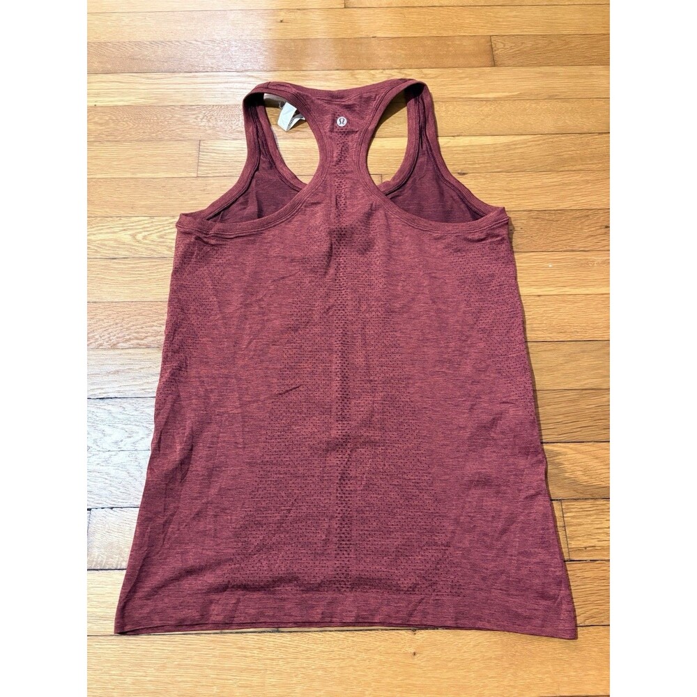 Lululemon Size 8 Swiftly Tech Tank Top Red Regular Length Athletic Running - Picture 3 of 6
